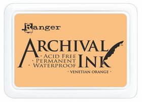 ARCHIVAL INK PAD, USA - Tампон с архивно перманентно мастило, Venetian Orange