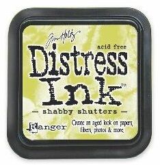 Distress ink pad by Tim Holtz - Тампон, "Дистрес" техника - Shabby shutters