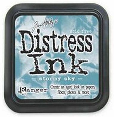 Distress ink pad by Tim Holtz - Тампон, "Дистрес" техника - Stormy sky