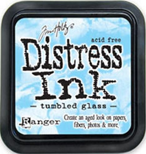 Distress ink pad by Tim Holtz - Тампон, "Дистрес" техника - Tumbled glass