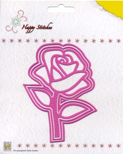 Nellie Snellen, Happy Stitches - Комбинирана щанца за рязане и перфорация, 3 бр. HSD004