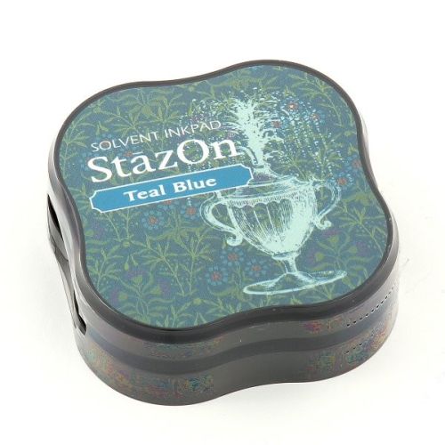 StazOn MIDI - Тампон за всякаква твърда или гланцирана повърхност - "Teal blue"