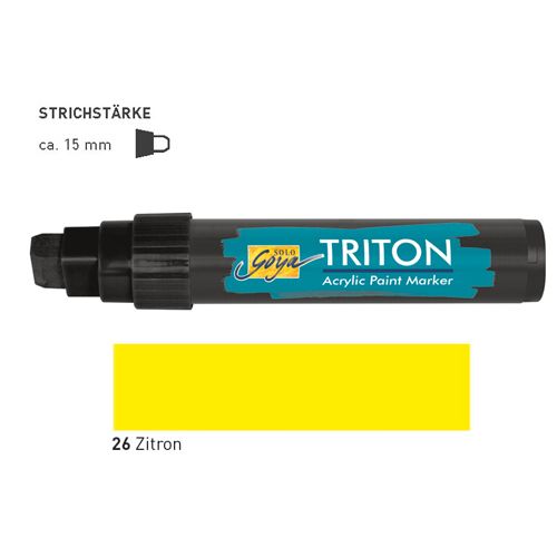 TRITON ACRYLIC MARKER 5-15MM -  Акрилен маркер CITRON