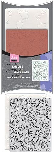 HERO ARTS STAMP & EMBOSS - Комплект клинг печат и папка за ембос FLOWERS & VINES