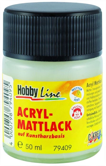 ACRYL MATTLACK - Декорационен Синтетичен лак сатен мат 50мл