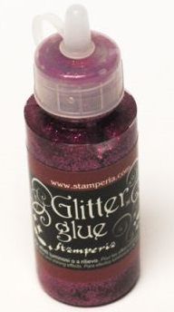 Glitter Glue,Stamperia -Брокат лепило за декорация 40 гр. - Rosa antico