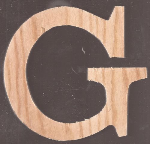 LETTER G 11cm - Обемнa дървенa буква 