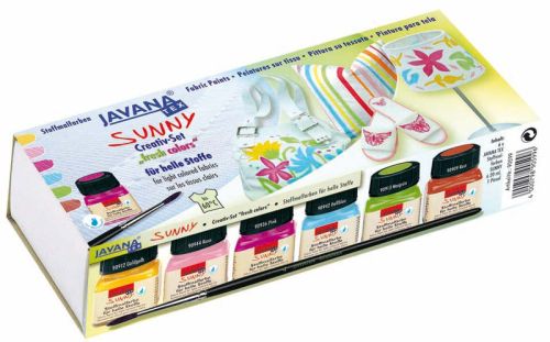 # JAVANA TEX SUNNY FRESH - K-кт бои за рисуване върху светъл текстил № 90599