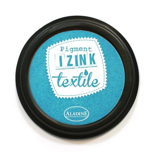 IZINK TEXTILE Made in France - Пигментен тампон за отпечатване върху текстил - ТЮРКОАЗ