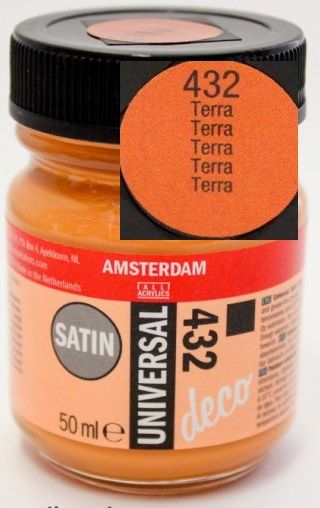  DECORFIN Universal satin, TALENS - Екстра фин акрил 50 ml, 432 TERRA
