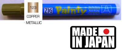 ZIG PAINTY MEDIUM - Маркер ТЕЧНО МЕДНО 2-3 мм. Made in Japan