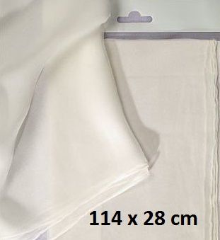 ART SILK PONGE SCARF - Поръбен шал от естествена коприна 114 x 28 см.
