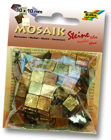 MOSAICS - Мозайка  190бр 10 х 10 мм 45gr BROWN MARBLE