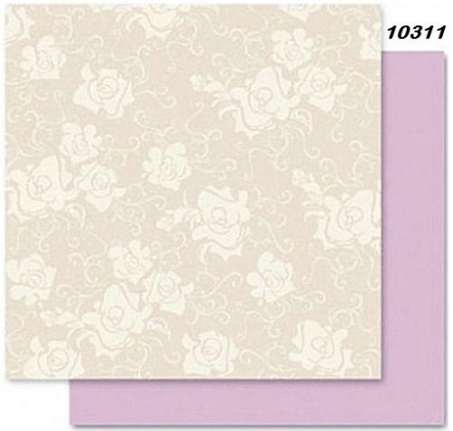 FB Romance 11 - Дизайнерски картон с ембос-глитер елементи - 30,5 Х 30,5 см.