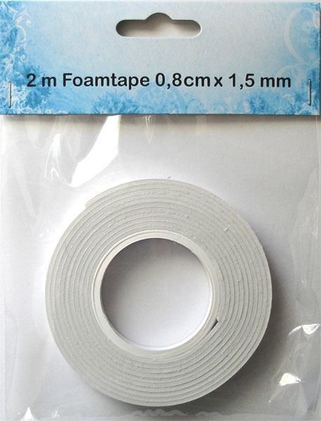FOAM TAPE  - 3Д двойно лепяща лента 2м x 0.8см х 1.5мм.
