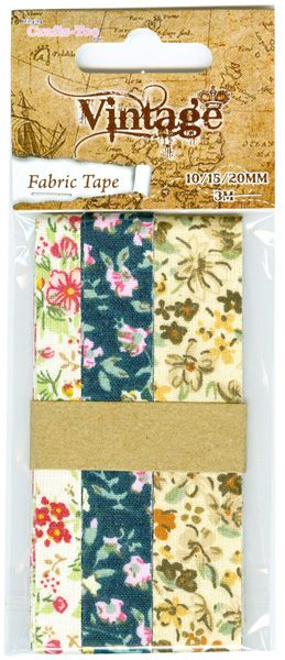 Crafts Too Vintage Selection - Fabric Tape 10/15/20mm 3m