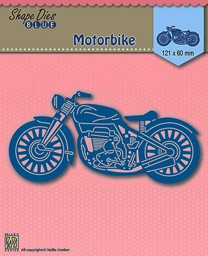 MOTO  DIES "motorbike" 121x60mm  - Щанци за рязане и релеф SDB001