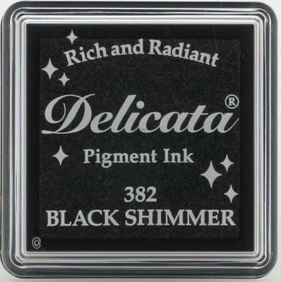 DELICATA Metallic "BLACK SHIMMER" - Тампон с мастило "черен блясък" 
