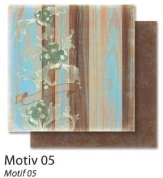 FB Autumn 05 - Дизайнерски картон с ембос-глитер елементи - 30,5 Х 30,5 см.