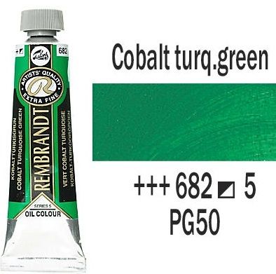 REMBRANDT Екстра Фини Маслени Бои 40 мл. - Cobalt Turquoise Green 5, № 682