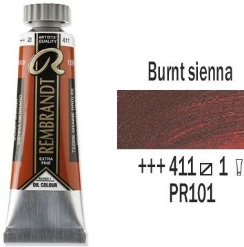 REMBRANDT Екстра Фини Маслени Бои 40 мл. -  Burnt Sienna 1, № 411