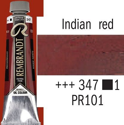 REMBRANDT Екстра Фини Маслени Бои 40 мл. - Indian Red 1, № 347