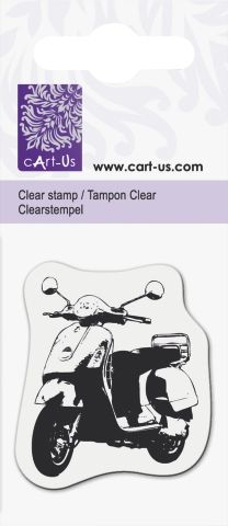 Clear stamp 5x6cm  - Дизайнерски  печат SCOOTER