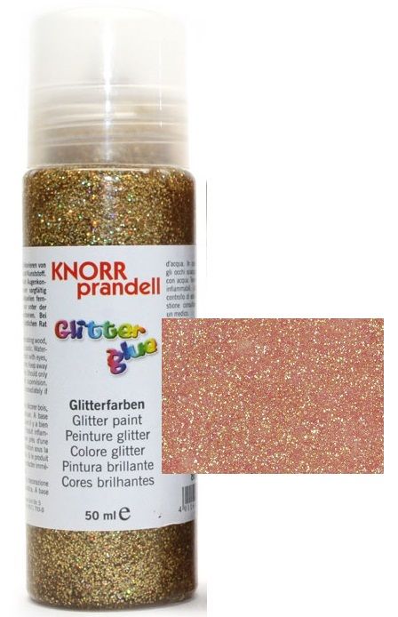 Glitter Glue с накрайник - Брокат контур за декорация 50ml. LIGHT RED