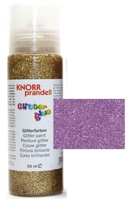 Glitter Glue с накрайник - Брокат контур за декорация 50ml. NEON PINK