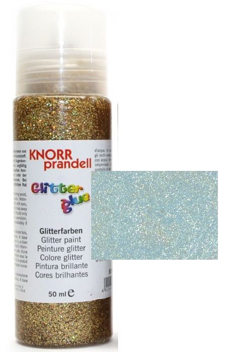 Glitter Glue с накрайник - Брокат контур за декорация 50ml. NEON BLUE