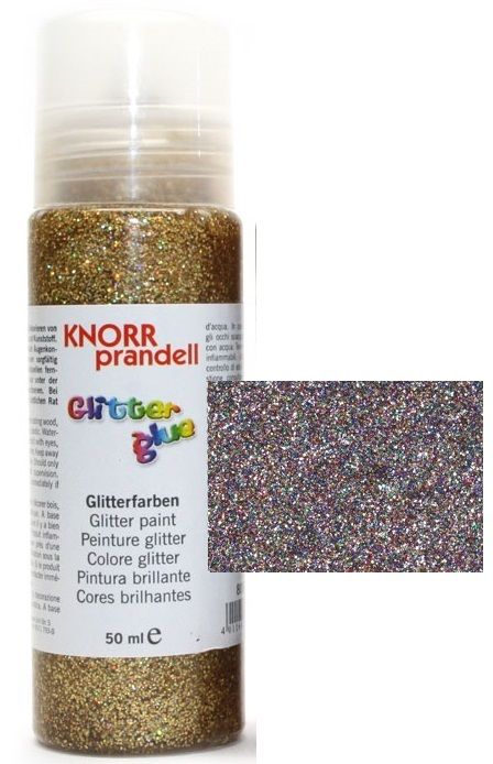 Glitter Glue с накрайник - Брокат контур за декорация 50ml. MULTICOLOURED