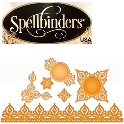 Spellbinders USA  - К-кт щанци за изрязване и ембос Persian Accents S5-078