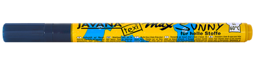 JAVANA TEXI MAX  FINE- Маркери 1-2 мм за светла основа - Синьо
