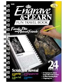 Engrave & Learn - Книга за гравиране  "12 Домашни любимци и приятели"