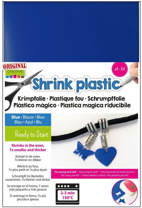 SHRINK PLASTIC A4 / 4бр - Шринк пластмаса  # BLUE