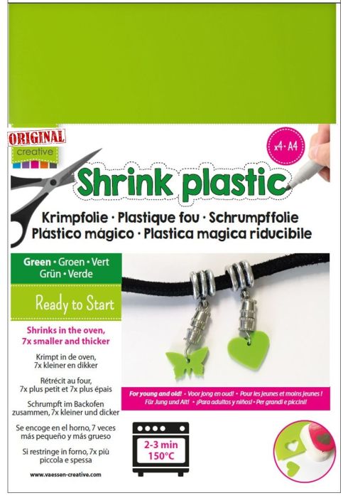 SHRINK PLASTIC A4 / 4бр - Шринк пластмаса  # GREEN