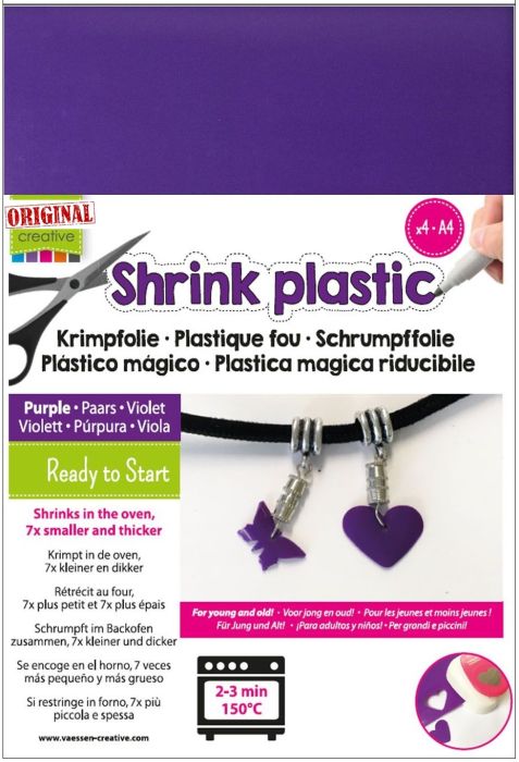 SHRINK PLASTIC A4 / 4бр - Шринк пластмаса  # PURPLE