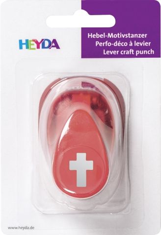 HEYDA Punch NOTE 17mm - Дизайн пънч КРЪСТ S