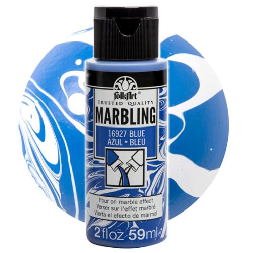 FOLK ART  NEW MARBLING PAINT - Боя за мраморен ефект 59мл BLUE / СИН