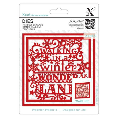 XCUT  DIES, Winter Wonderland - Комплект щанцa за рязане и релеф 