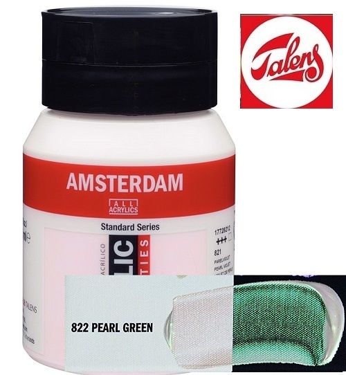AMSTERDAM ACRYLIC 500ml - Акрилна боя за живопис - PEARL GREEN 822