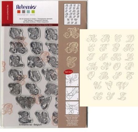 ALPAHABET by ARTEMIO CLEAR STAMPS - Дизайнерска колекция печати 14.5Х18см.