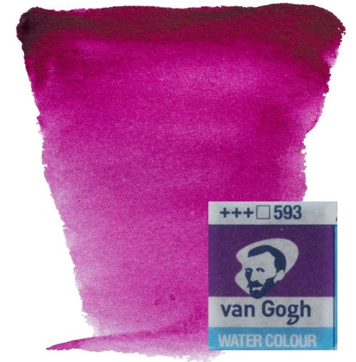 VAN GOGH WATERCOLOUR PAN - Екстра фин акварел `кубче` # China Purple Blue 593