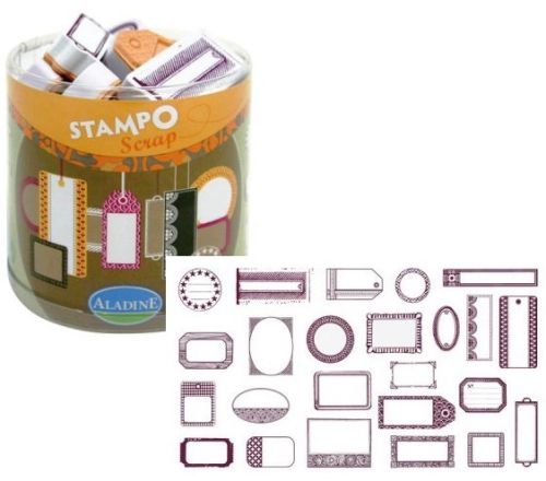 ALADINE STAMPO Scrap - Комплект гумени печати 03711