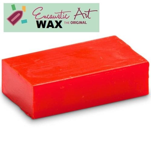 Encaustic WAX - Блокче цветен восък за Енкаустика № 36 NEON RED