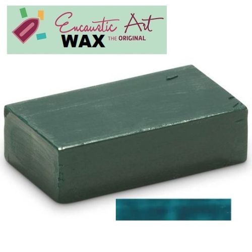 Encaustic WAX - Блокче цветен восък за Енкаустика № 8 BLUE GREEN-10гр