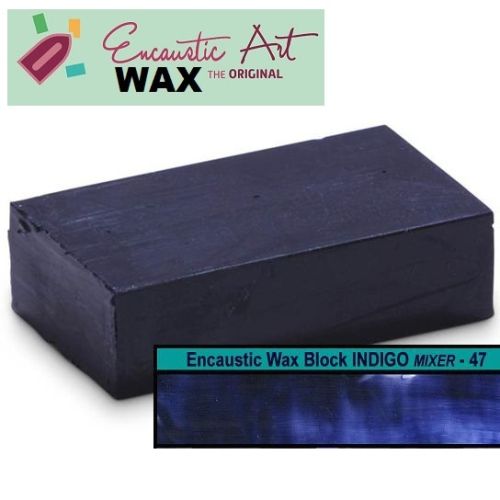 Encaustic WAX - Блокче цветен восък за Енкаустика № 47 INDIGO