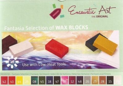 Encaustic ART WAX SET - Комплект 16 цв. восък за Енкаустика FANTASIA SET