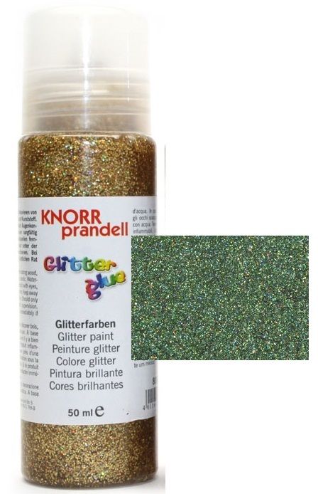 Glitter Glue с накрайник - Брокат контур за декорация 50ml.DARK GREEN