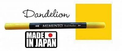 MEMENTO BRUSH MARKER , Japan - Двувърх маркер ЧЕТКА - DANDELION